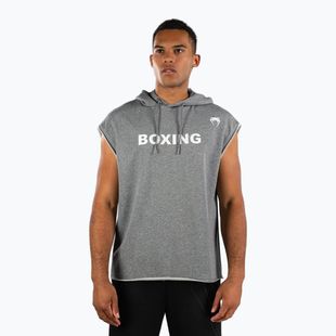 Férfi ujjatlan kapucnis pulóver Venum Boxing VT Sleeveless Hoodie heather grey