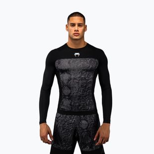 Férfi hosszú ujjú rashguard Venum G-Fit Scales Rashguard black/charcoal grey