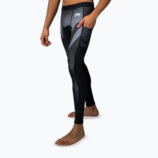 Férfi edzőleggings Venum No Gi Spats black/silver grey