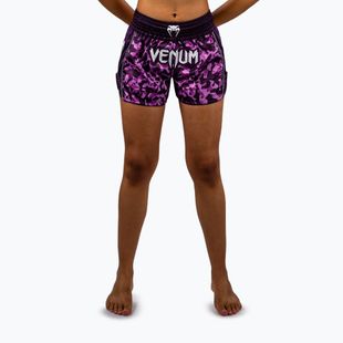 Női edzőshort Venum Iris Muay Thai plum/pink