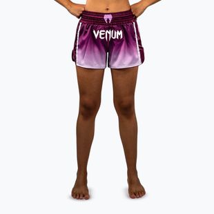 Női edzőshort Venum Iris Muay Thai plum/white