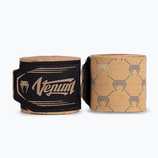 Boksz kézbandázsok Venum Monogram Hand Wraps Advanced 400 cm sand