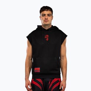 Férfi ujjatlan kapucnis pulóver Venum x Mike Tyson Tiger Sleeveless Hoodie deep black/intense red