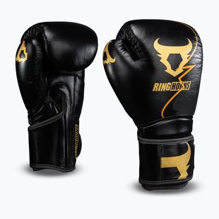 Boxkesztyű Venum Ringhorns Charger Boxing black/gold