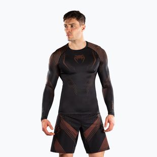 Férfi hosszú ujjú rashguard Venum No-Gi 6.0 Rashguard black/brown