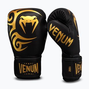 Bokszkesztyűk Venum Mike Tyson Replica Boxing black/gold