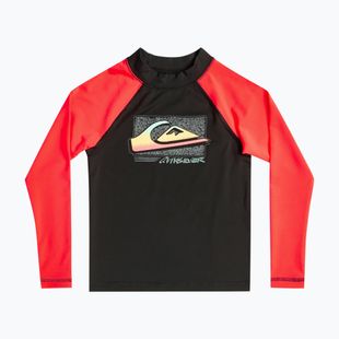 Quiksilver Next Gen gyermek úszópóló tüzes korall színben
