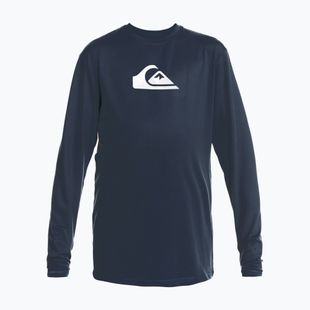 Quiksilver gyermek úszópóló Solid Streak LS Y tengerészkék blézer
