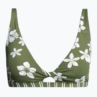 Fürdőruha felső ROXY Retro Revo Twist Bra 2021 loden green surfrider spirit s