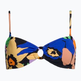 Fürdőruha felső ROXY Color Jam Bandeau 2021 anthracite flower jammin