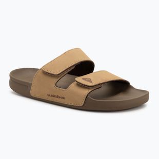 Quiksilver férfi Rivi Leather Double Adjust flip-flop tan 1