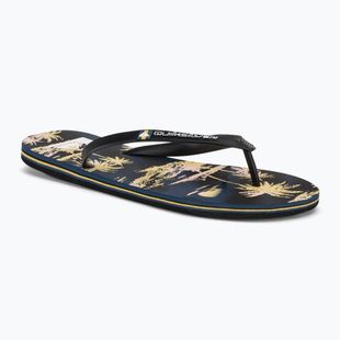 Quiksilver Molokai Air Flow férfi flip flop fekete és sárga AQYL101318