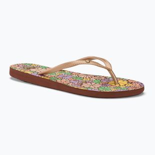 Női flip-flop papucs ROXY Bermuda Print brown combo
