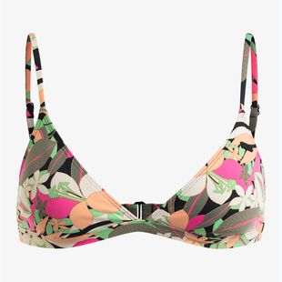 Fürdőruha felső ROXY Printed Beach Classics Tri anthracite palm song s
