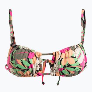 Fürdőruha felső ROXY Printed Beach Classics Bralette anthracite palm song s