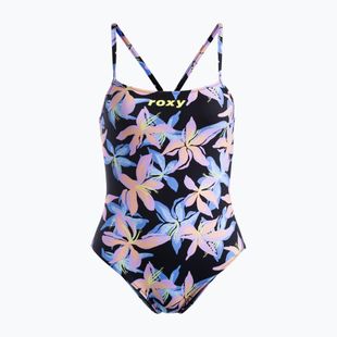 Női egyrészes fürdőruha ROXY Active anthracite kiss