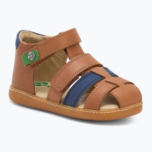 Kickers Kick Pod camel/navy gyermek szandálok