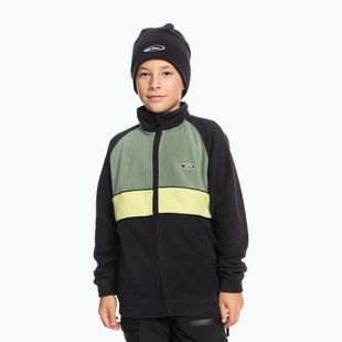 Gyerek snowboard pulóver Quiksilver Explore Fleece true black
