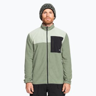 Férfi snowboard pulóver Quiksilver Aker Full Zip Fleece sea spray