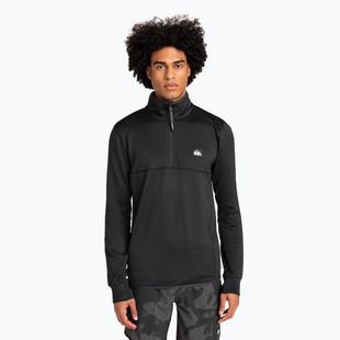 Férfi snowboard pulóver Quiksilver Steep Point Half Zip Fleece true black