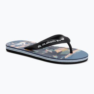 Quiksilver Molokai Art 25 Ifjúsági flip flop tüzes koronakék trópusi kék tropicamo