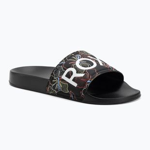 Női ROXY Slippy II flip-flopok fekete multi camo