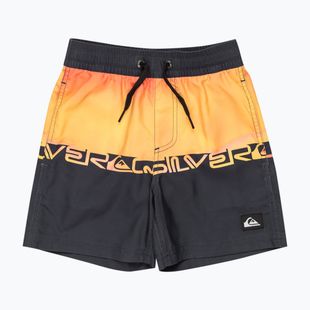 Quiksilver Everyday Straight Volley 12" tüzes korall szótömbös gyermek úszónadrág