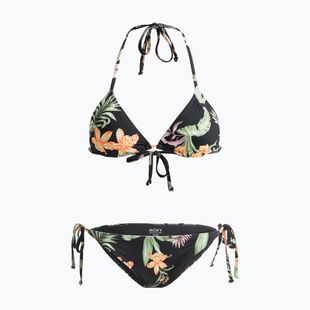 Női kétrészes fürdőruha ROXY Printed Beach Classics Tiki Tri antracit island escape