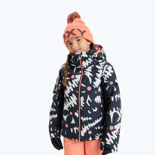 Gyerek snowboarddzseki ROXY Free Jet true black/big flower
