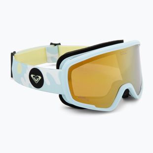 Gyerek snowboard-szemüveg ROXY Missy big flowers/clux ml light blue