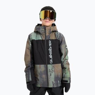 Gyerek snowboard kabát Quiksilver Side Hit Block bloomfade dark ivy