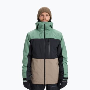 Férfi snowboarddzseki Quiksilver Sycamore Block 20K dark ivy