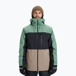 Férfi snowboard kabát Quiksilver Sycamore Block 20K dark ivy