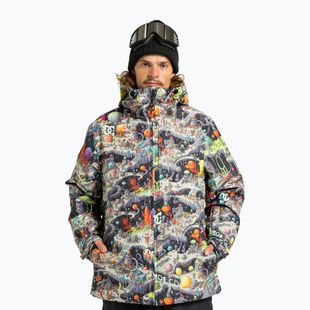 Férfi snowboarddzseki DC Basis Print outer world black