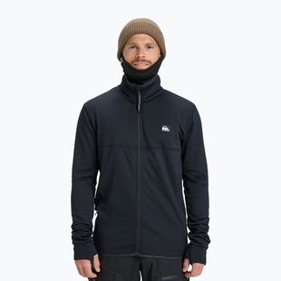 Férfi snowboard pulóver Quiksilver Steep Point Full Zip Fleece true black