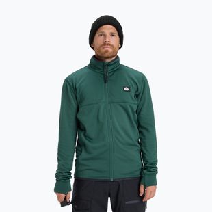 Férfi snowboard polárdzseki Quiksilver Steep Point Full Zip Fleece trekking green