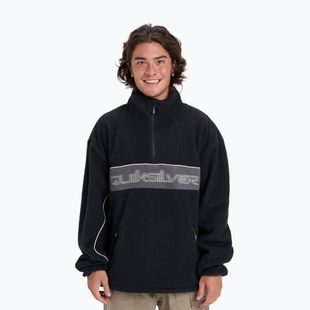 Férfi snowboard pulóver Quiksilver Omni Sherpa Half Zip black