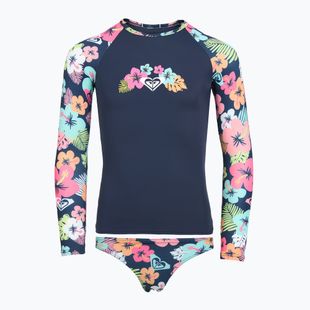Hosszú ujjú felső + fürdőruha alsó ROXY Morning Flower Lycra Set mood indigo morning flowers