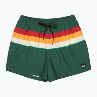 Férfi fürdőnadrág Quiksilver Everyday Printed Volley 15" forest outside stripe