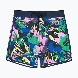Férfi fürdőnadrág Quiksilver Surfsilk Scallop 18" dark navy interact floral