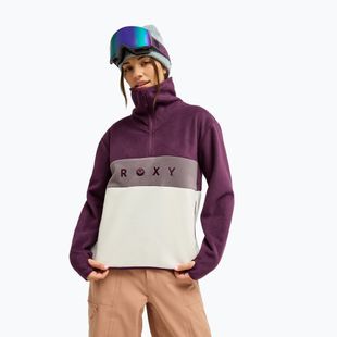 Női polár pulóver ROXY Icedrift Layer blackberry wine