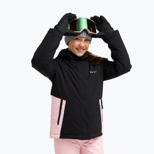 Gyerek snowboarddzseki ROXY Snowflare true black