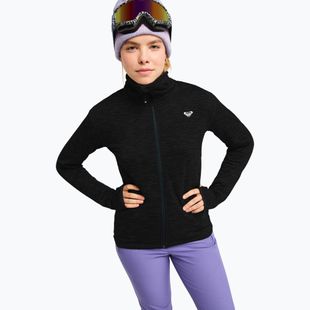 Női polár pulóver ROXY Snowstride Full Zip true black