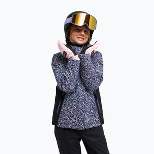 Gyerek snowboarddzseki ROXY Snowflare true black wildin out rg