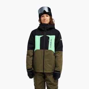 Gyerek snowboarddzseki Quiksilver Dawson grape leaf