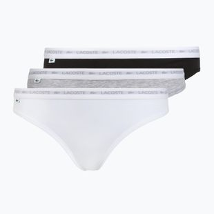 Női bugyi Lacoste 8F1338 3 pár black/white/silver chine