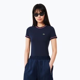 Lacoste női póló TF0347 tengerészkék/rill/gránátalma
