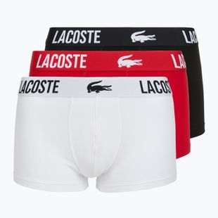 Férfi boxer nadrág Lacoste 5H2393 3 pack black/red/white