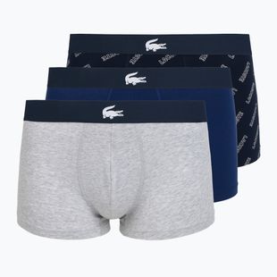 Lacoste férfi boxeralsó 5H1288 3-as csomag tengerészkék/fehér/ezüst ch