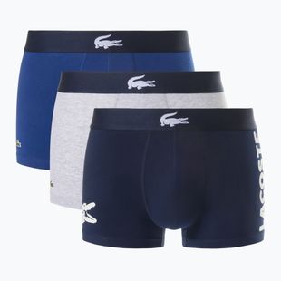 Lacoste férfi boxeralsó 5H1291 3-as csomag tengerészkék/fehér/ezüst ch